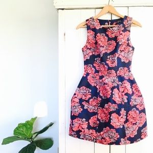 Topshop Floral Lantern Dress